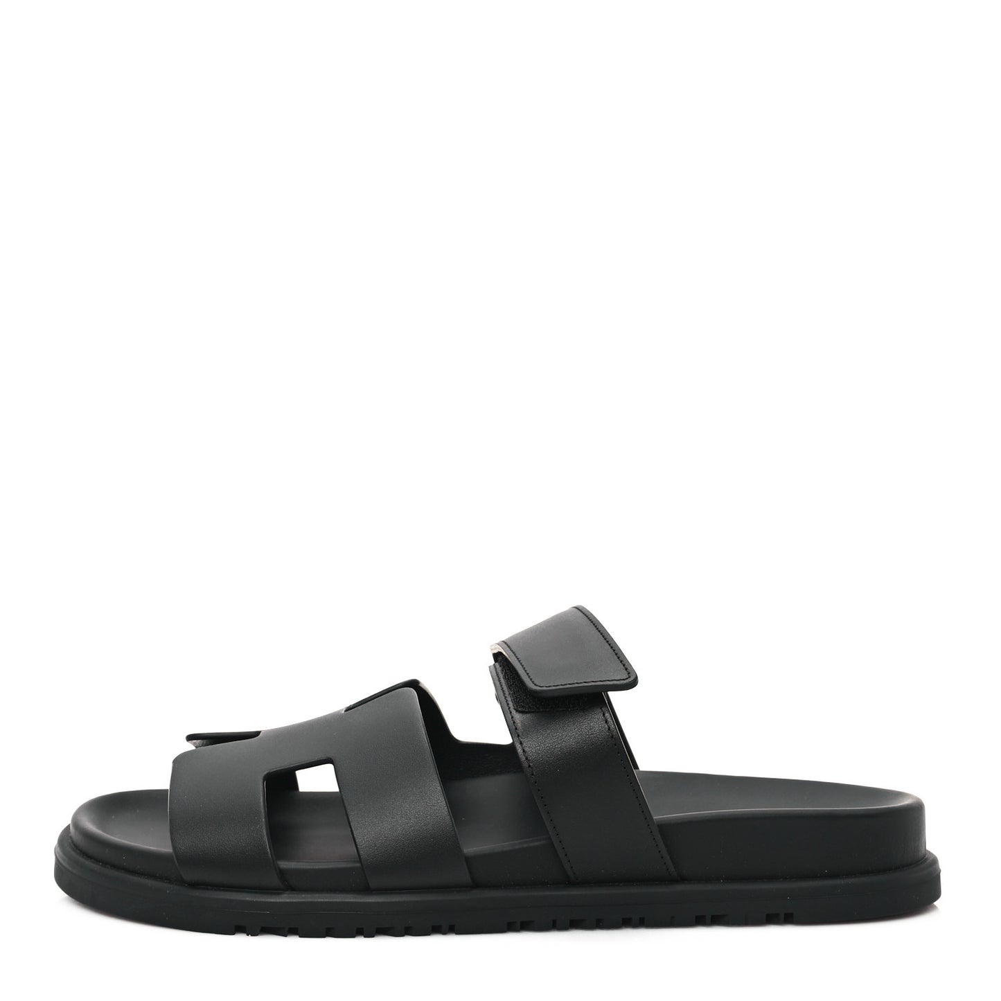 Calfskin Womens Chypre Sandals 38.5 Black