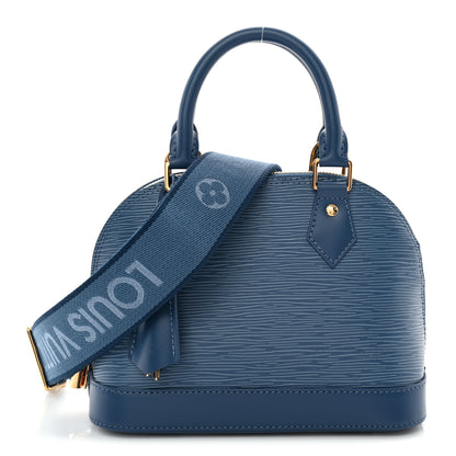 Louis Vuitton Epi Alma BB Denim Blue 1 of 9
