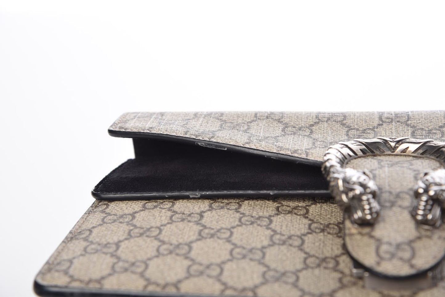 GG Supreme Monogram Small Dionysus Shoulder Bag Black