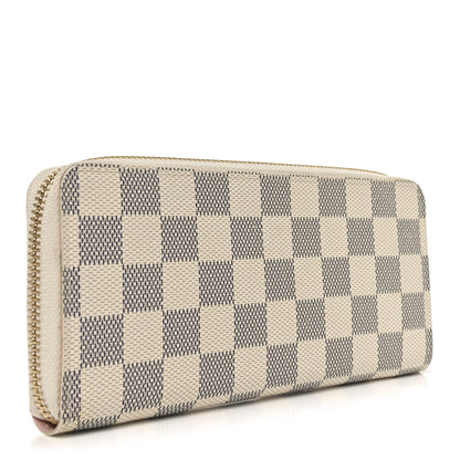 Louis Vuitton Damier Azur Clemence Wallet Rose Ballerine 3 of 6