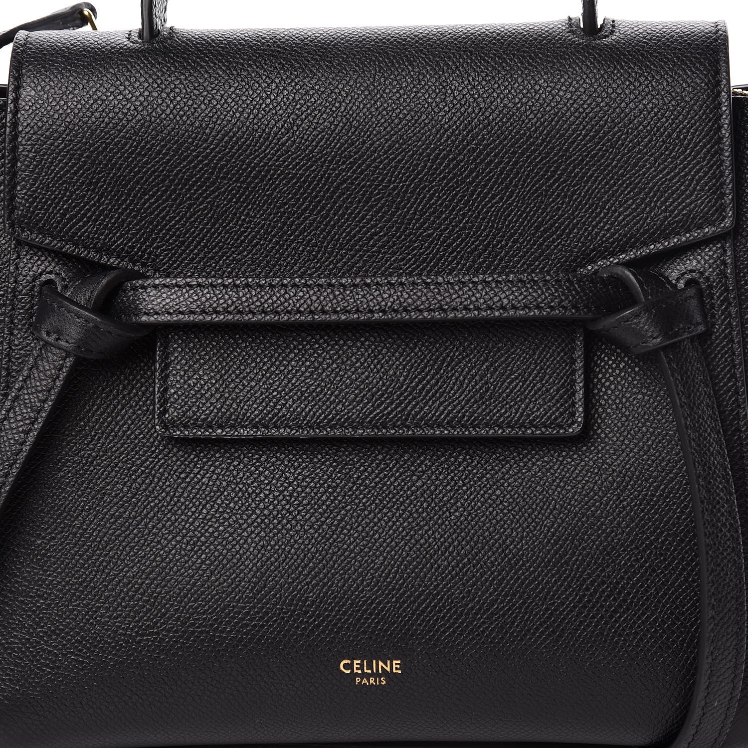 Celine Grained Calfskin Nano Belt Bag Black 8 of 11