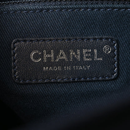 Chanel Denim Mini Deauville Tote Dark Blue 6 of 10
