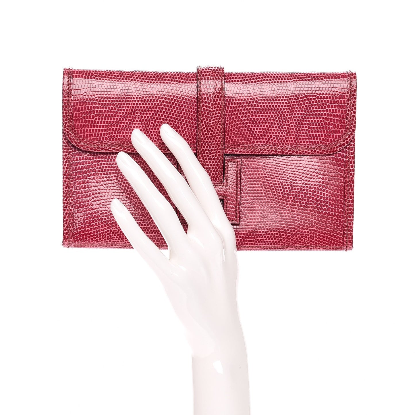 Lizard Mini Jige Clutch Violet
