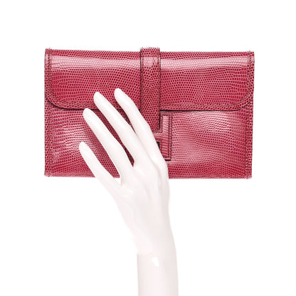 Hermes Lizard Mini Jige Clutch Violet 4 of 11
