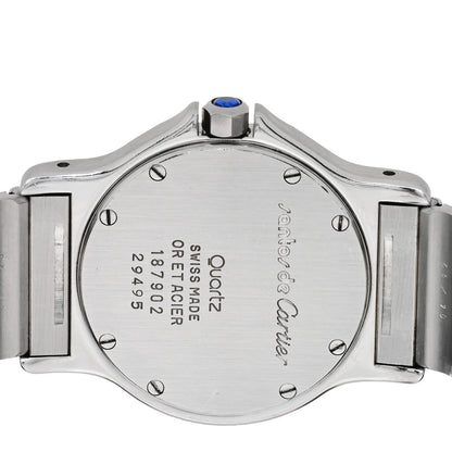 Cartier Stainless Steel 18K Yellow Gold 29mm Santos Octagon Quartz Watch 4 of 4