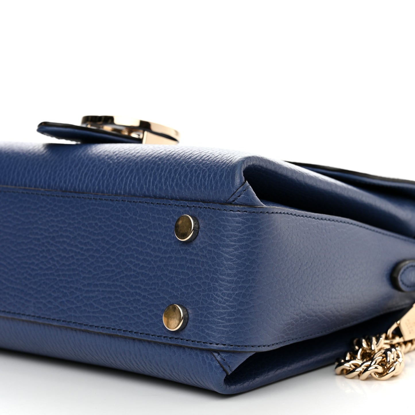 Dollar Calfskin Interlocking G Top Handle Shoulder Bag Caspian