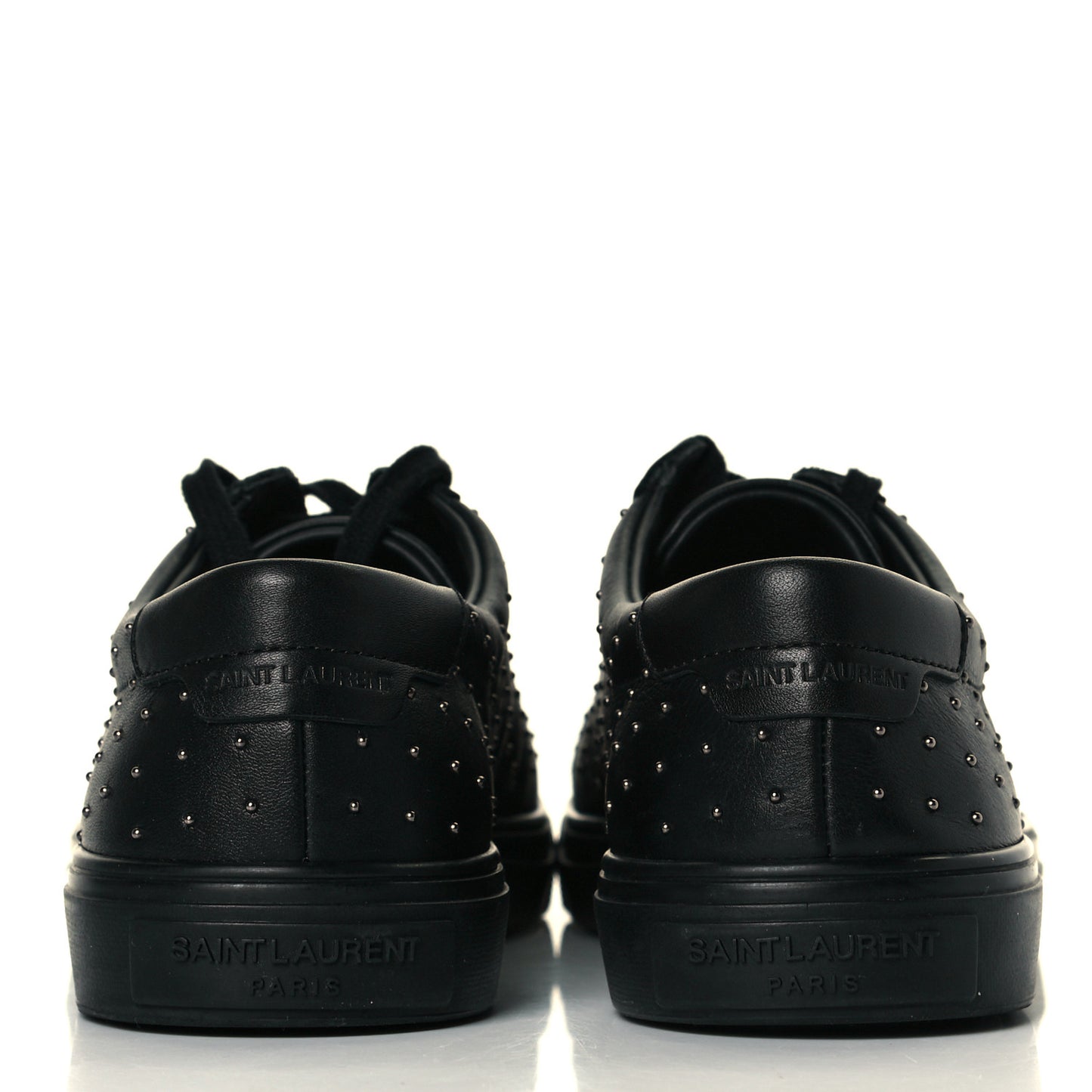 Calfskin Womens Andy Pearl Low Top Sneakers 36.5 Black