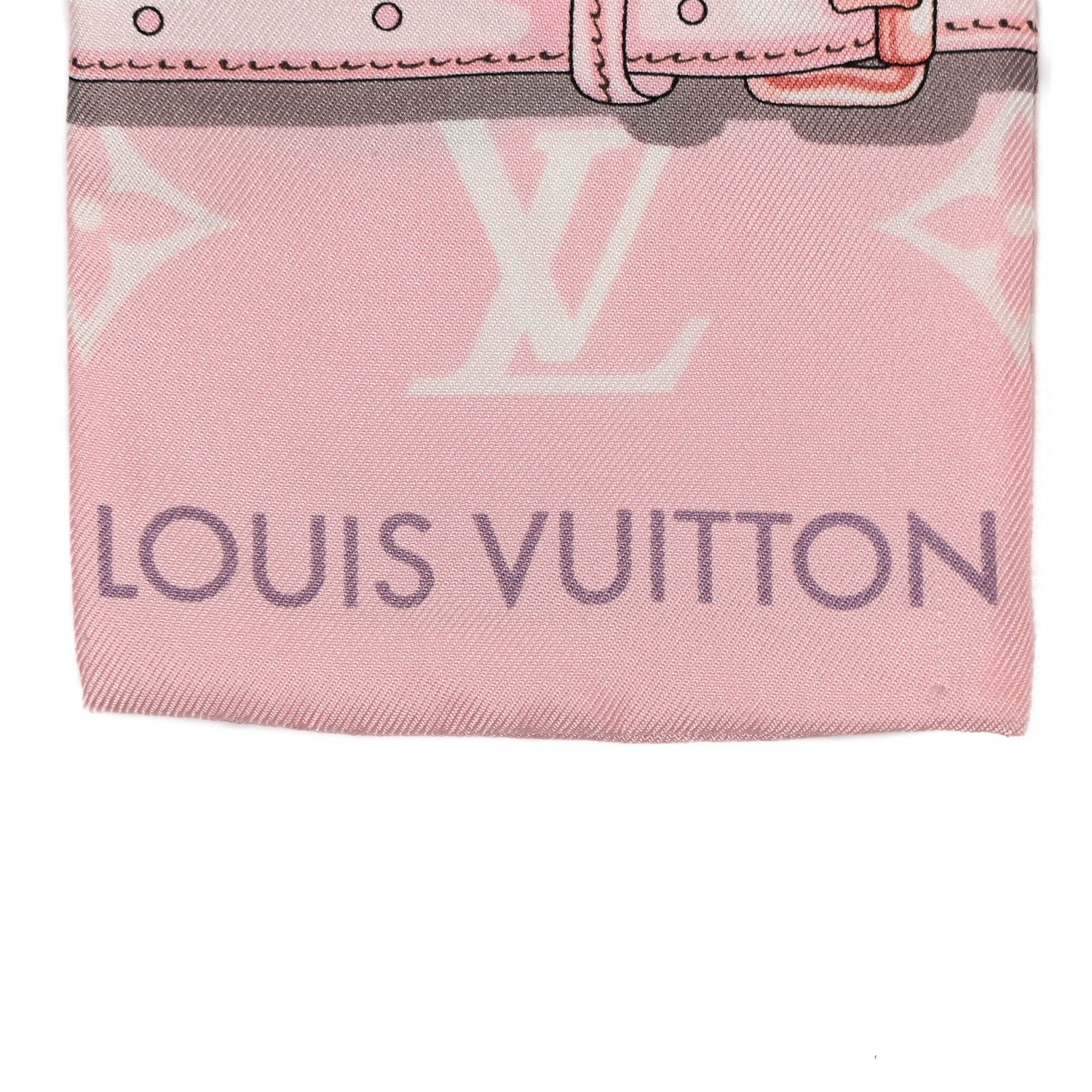 Louis Vuitton Silk Monogram Confidential Bandeau Light Pink 2 of 5