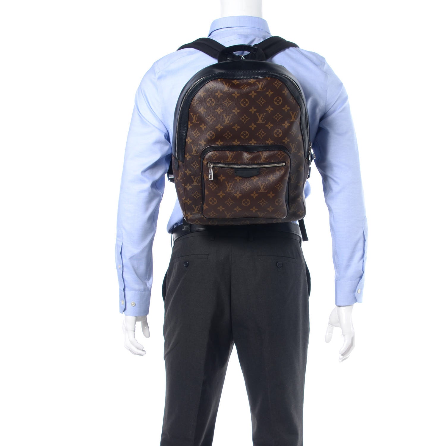 Louis Vuitton Monogram Macassar Josh Backpack 2 of 14