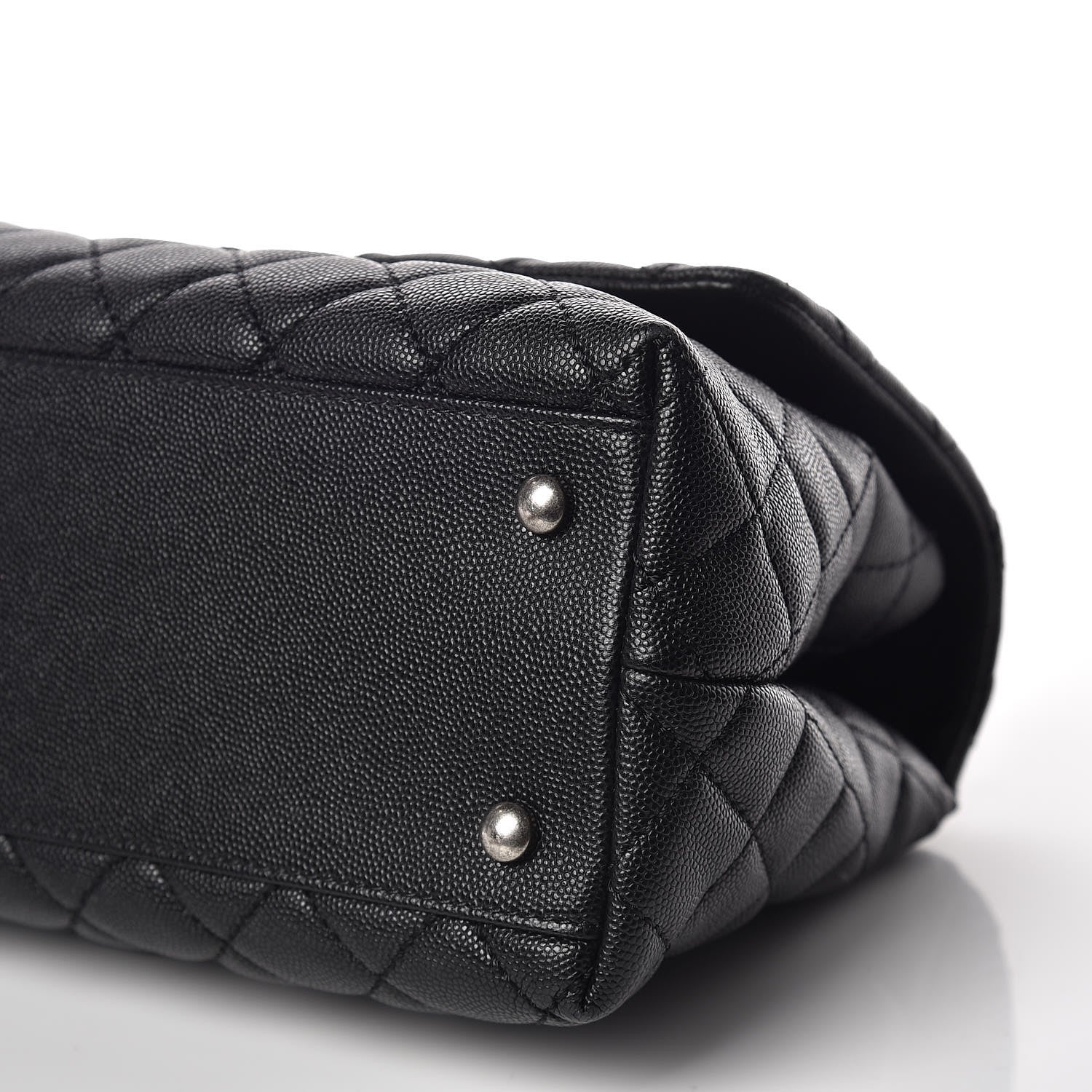 Chanel Caviar Quilted Small Coco Handle Flap Black 10 of 15