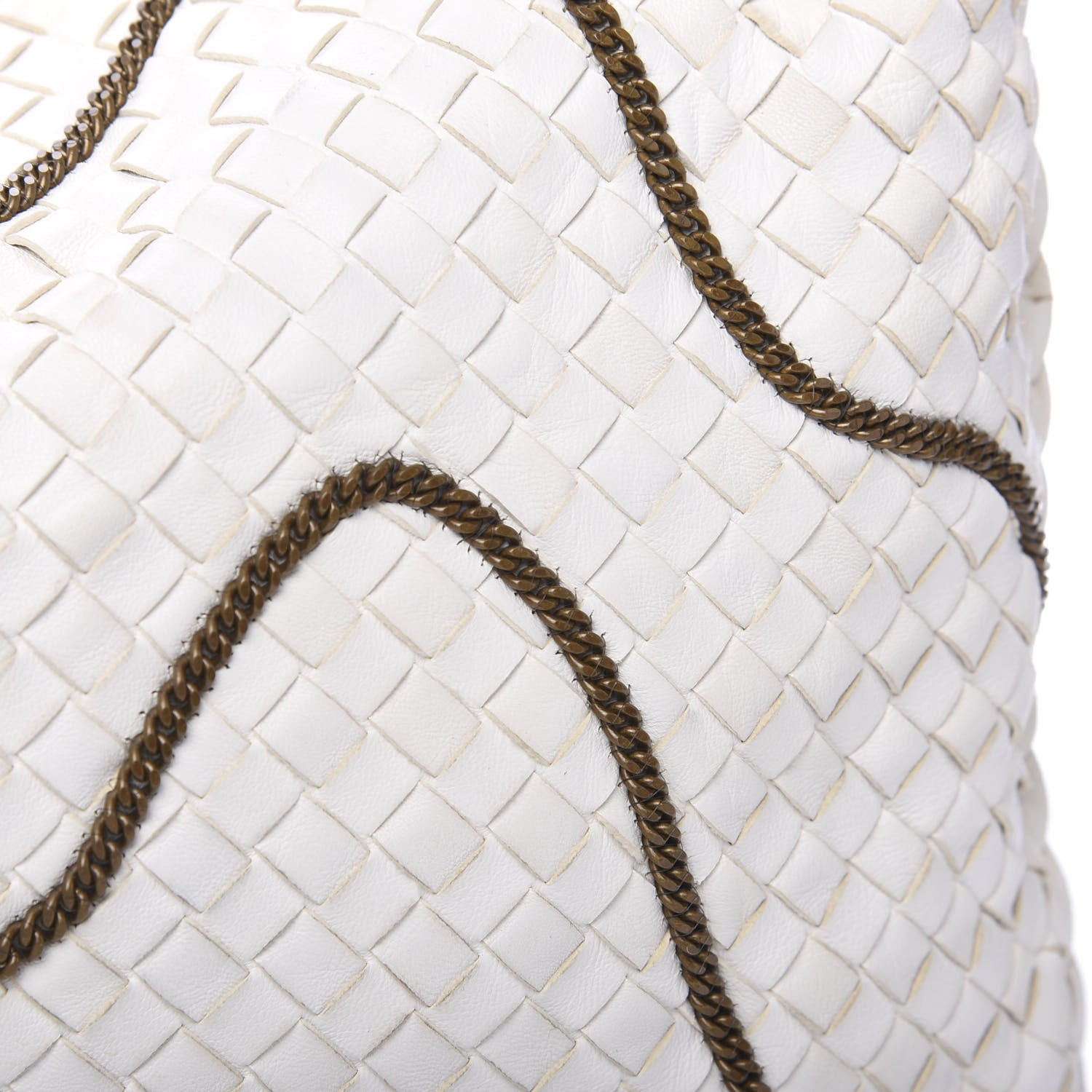 Bottega Veneta Nappa Intrecciato Medium Veneta Chain Hobo White 14 of 14