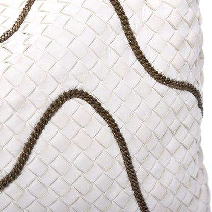 Bottega Veneta Nappa Intrecciato Medium Veneta Chain Hobo White 14 of 14