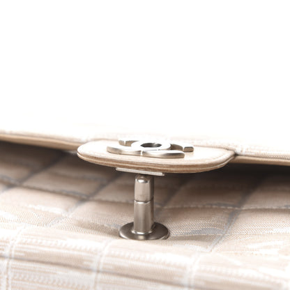 Chanel Nylon Medium Travel Flap Light Beige 9 of 17