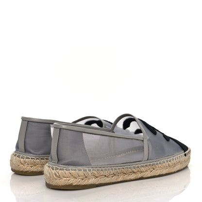 Chanel Mesh Grosgrain CC Espadrilles 40 Grey 4 of 8
