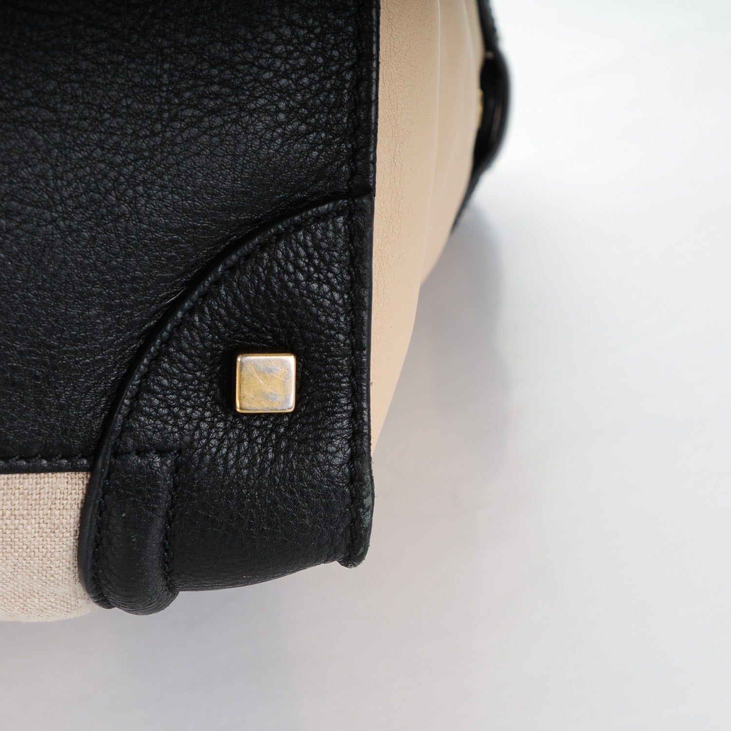 Celine Calfskin Linen Mini Tri-Color Luggage Beige 11 of 17