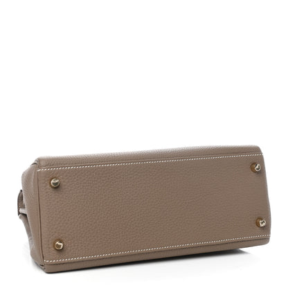 Hermes Togo Kelly Retourne 28 Etoupe 3 of 10