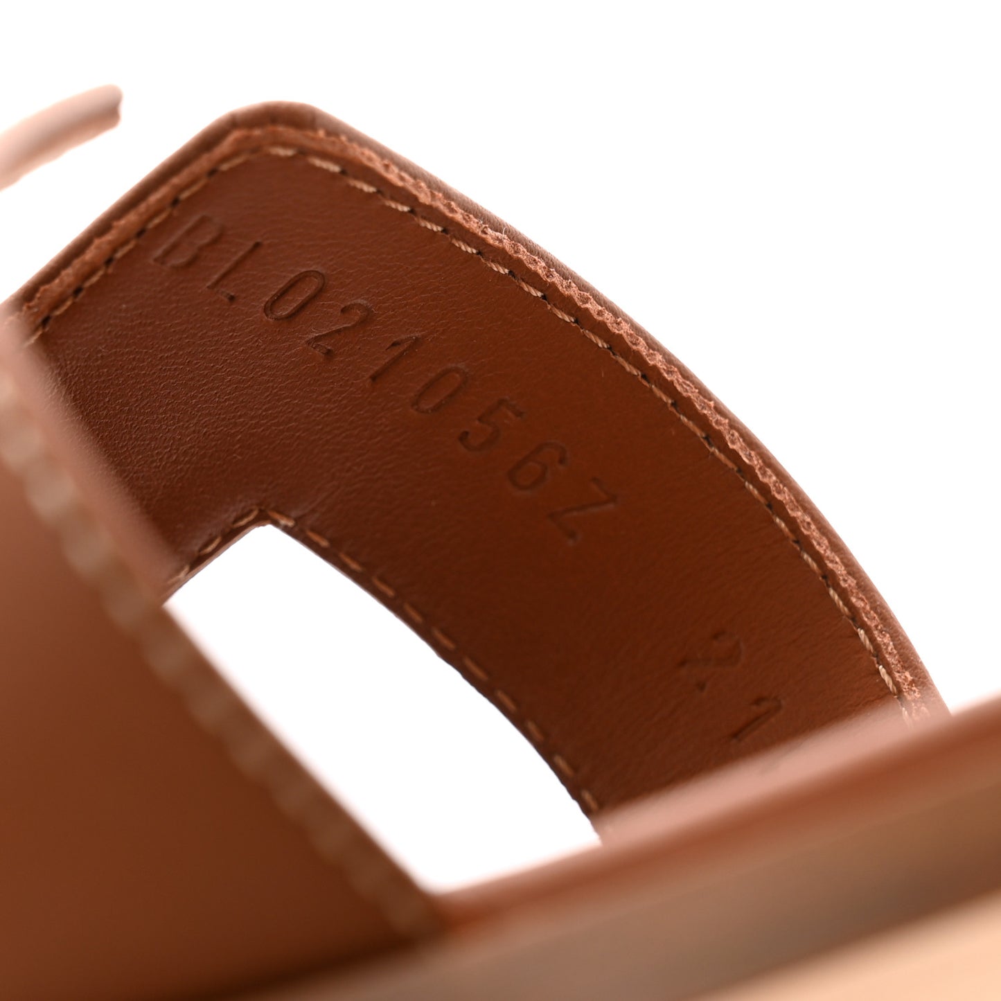 Box Calfskin Oran Sandals 38 Gold