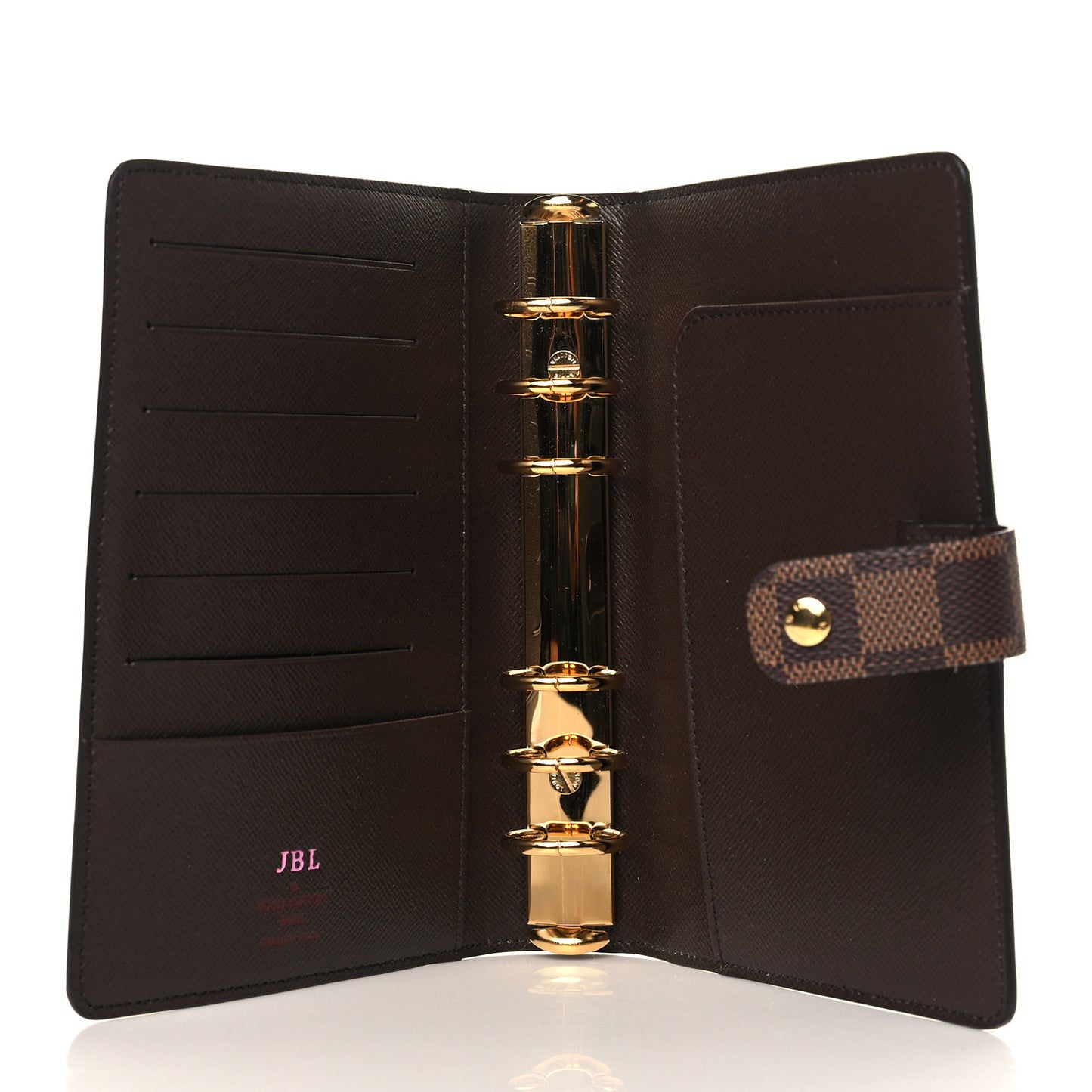 Damier Ebene Medium Ring Agenda Cover