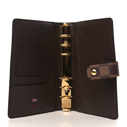 Louis Vuitton Damier Ebene Medium Ring Agenda Cover 5 of 6