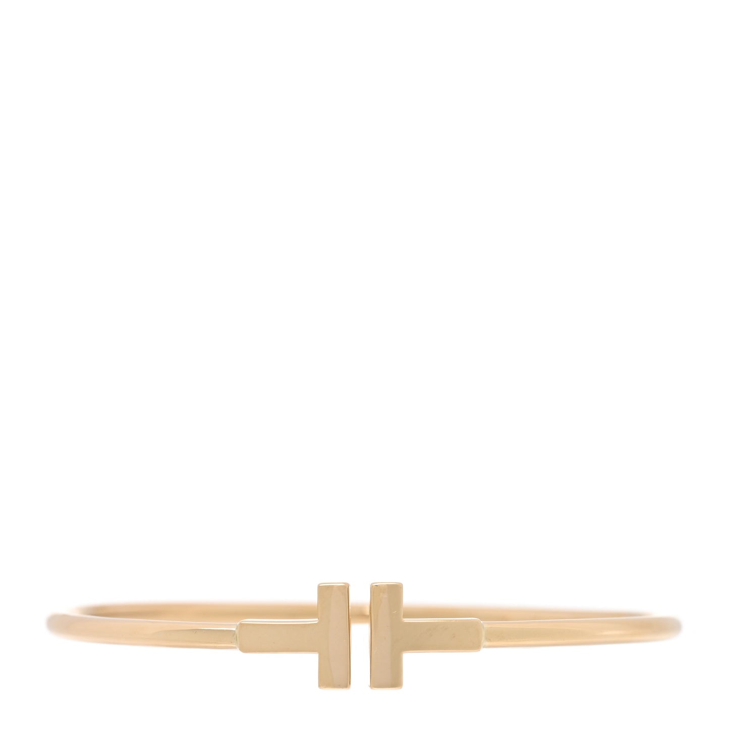 18K Yellow Gold T Wire Bracelet