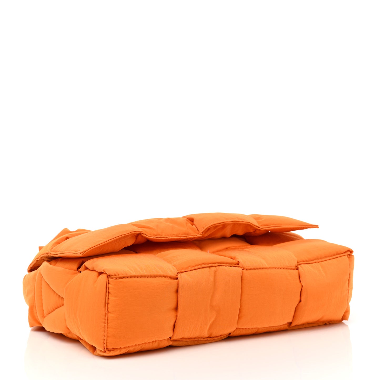 Nylon Intrecciato Padded Tech Cassette Bag Orange