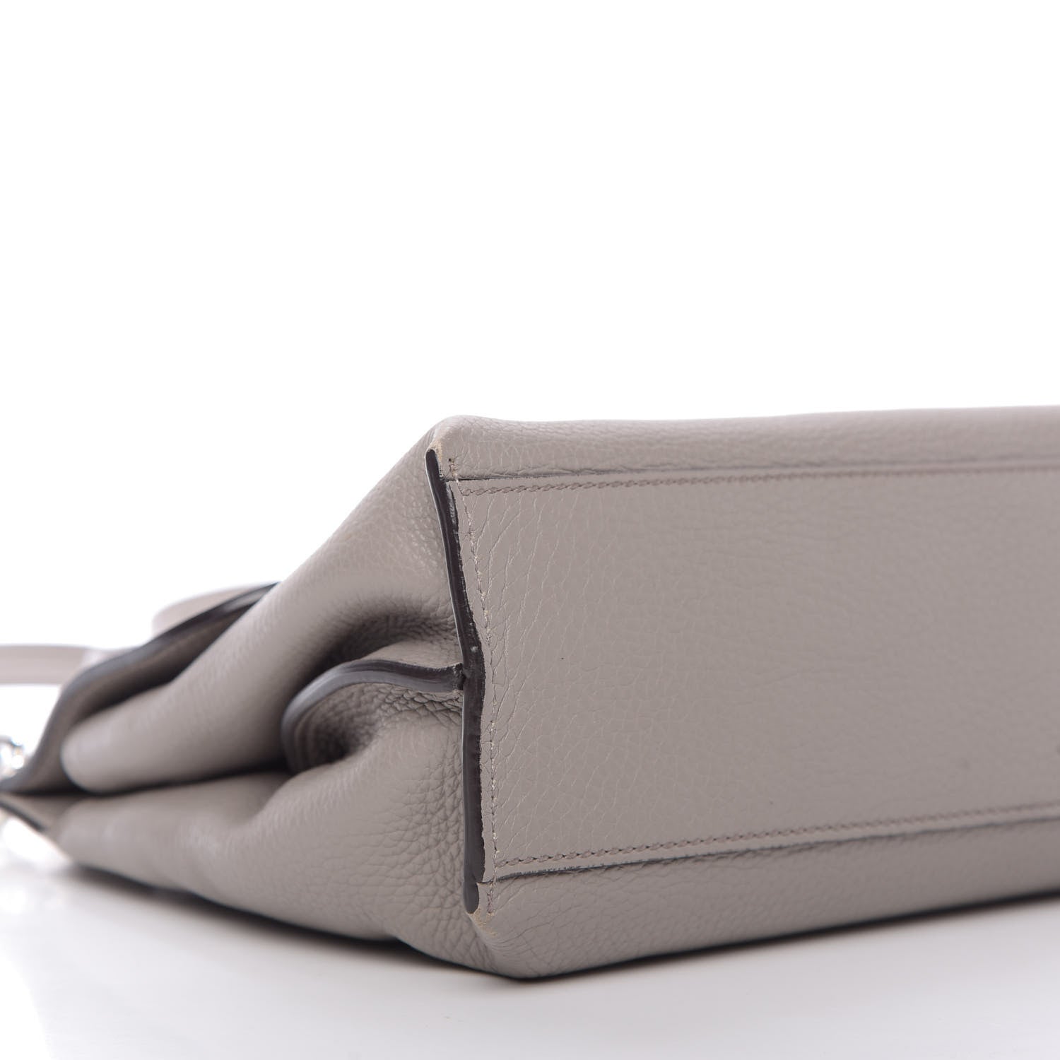 Gucci Cellarius Calfskin Small Bamboo Daily Top Handle Bag Storm Grey 7 of 9