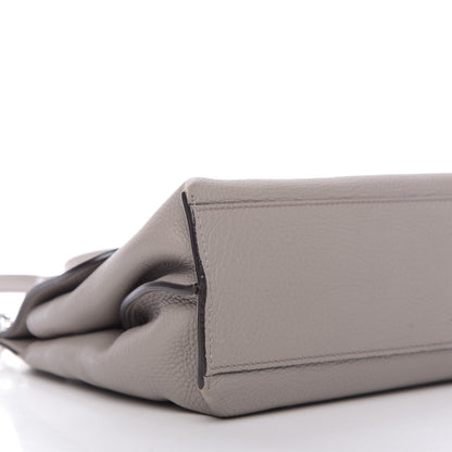 Gucci Cellarius Calfskin Small Bamboo Daily Top Handle Bag Storm Grey 7 of 9