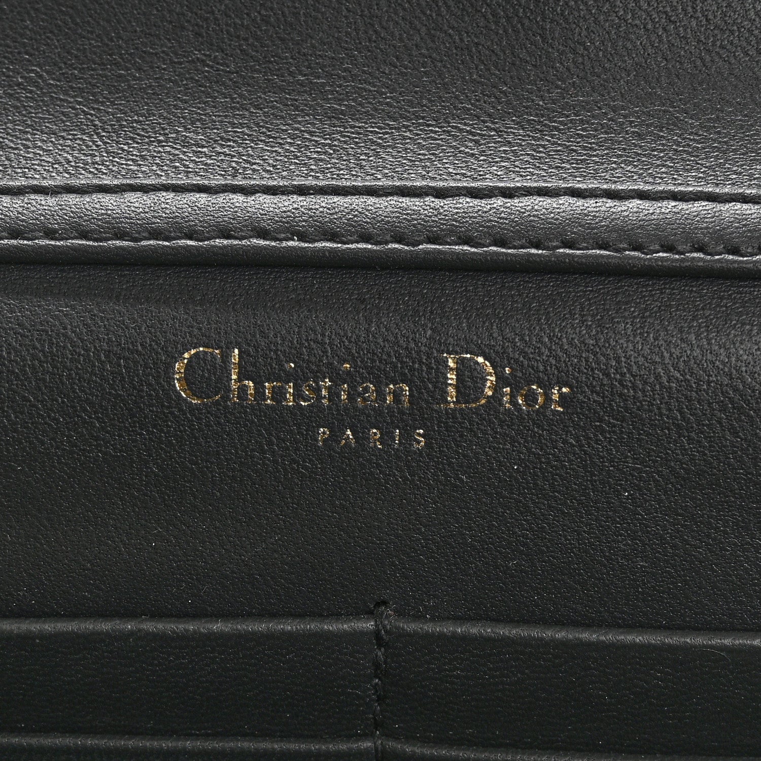 Christian Dior Snakeskin Diorama Wallet on Chain Pouch Silver 6 of 18