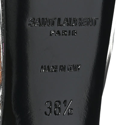 Saint Laurent Metallic Patent Jodie 95 Platform Sandals 38.5 Silver 6 of 9
