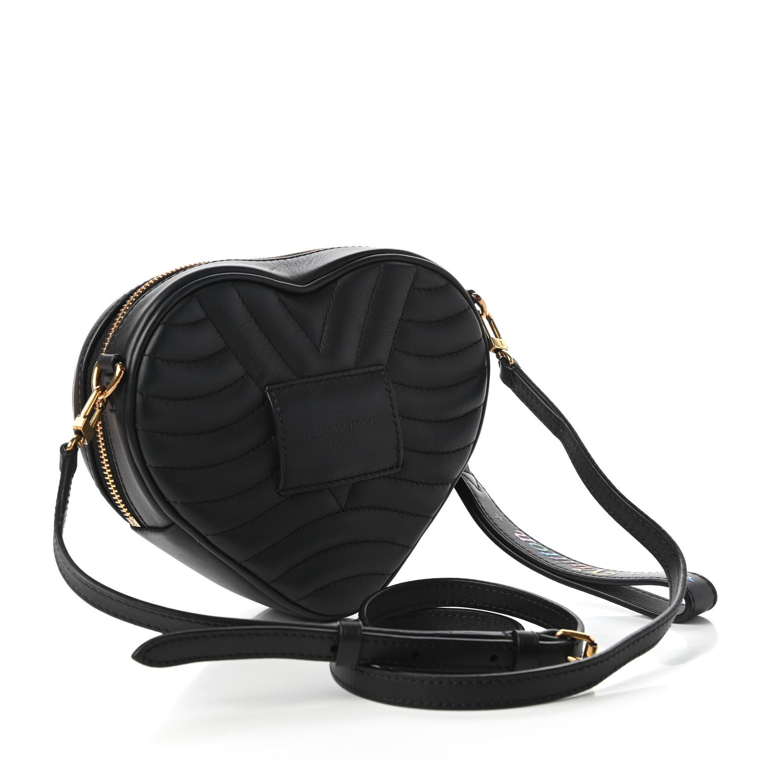 Louis Vuitton Calfskin New Wave Heart Bag Black 3 of 11