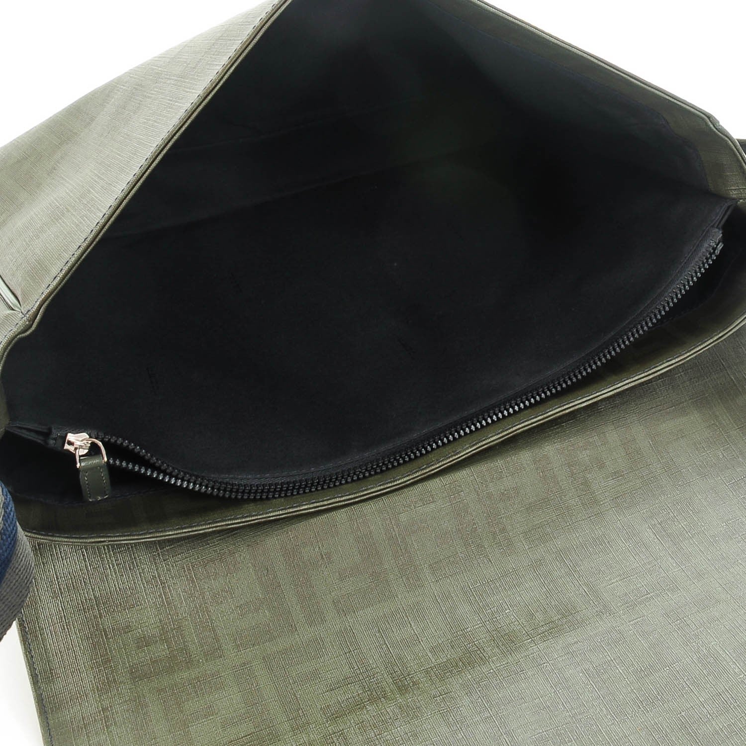Fendi Zucca Spalmati Messenger Bag Green 5 of 7