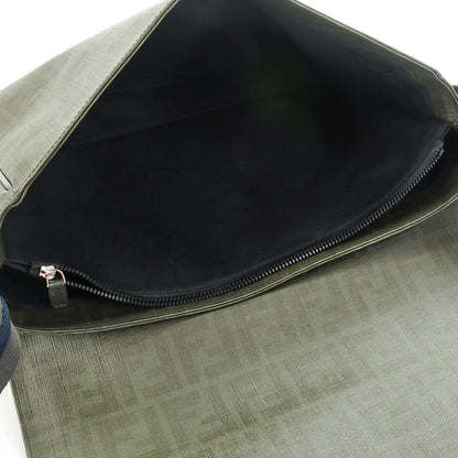 Fendi Zucca Spalmati Messenger Bag Green 5 of 7