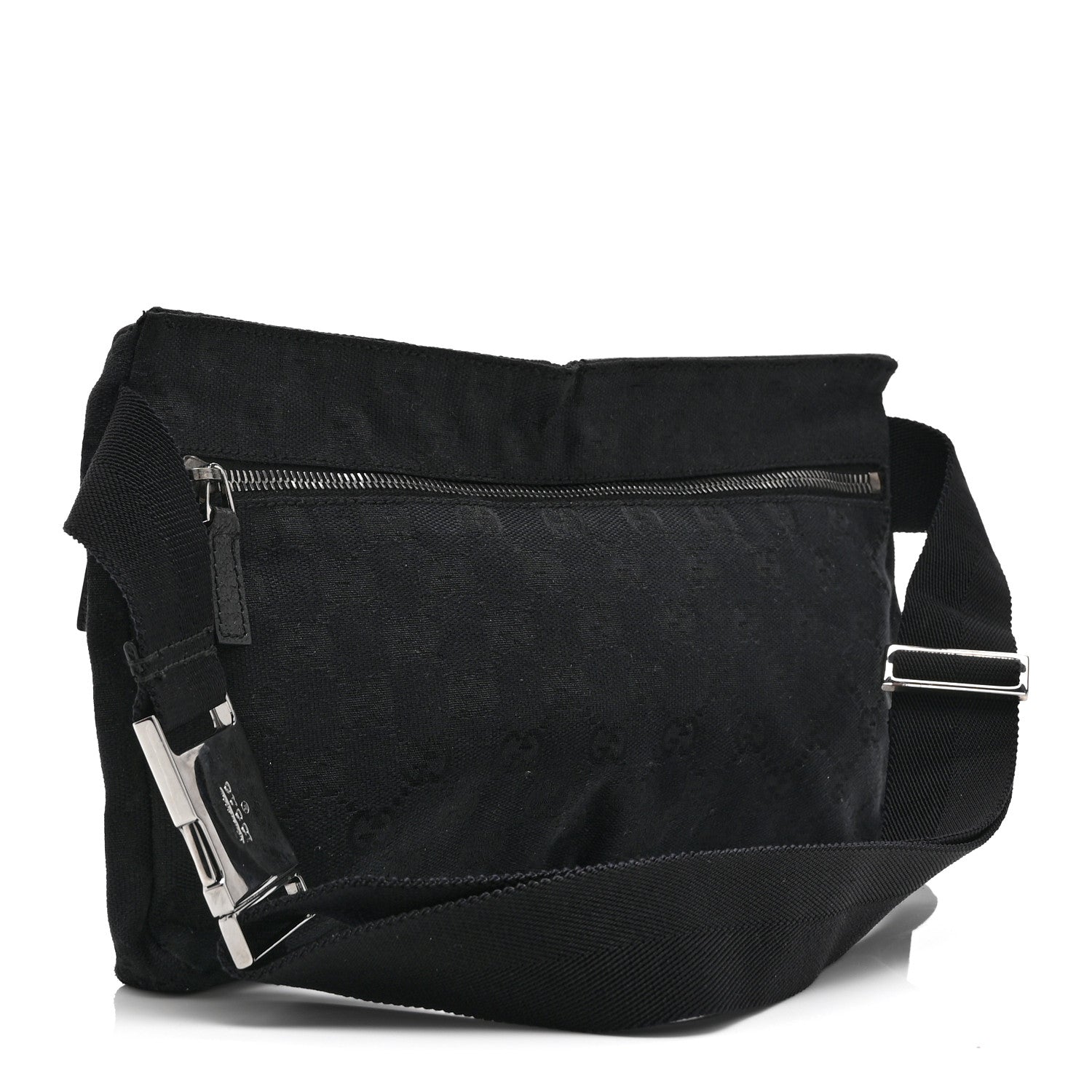 Gucci GG Monogram Double Pocket Belt Bag Black 3 of 10