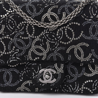 Chanel Tweed Strass Mini Pudong Flap Black 10 of 10