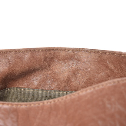 Fendi Crinkled Lambskin Mia Shoulder Flap Camel 10 of 20