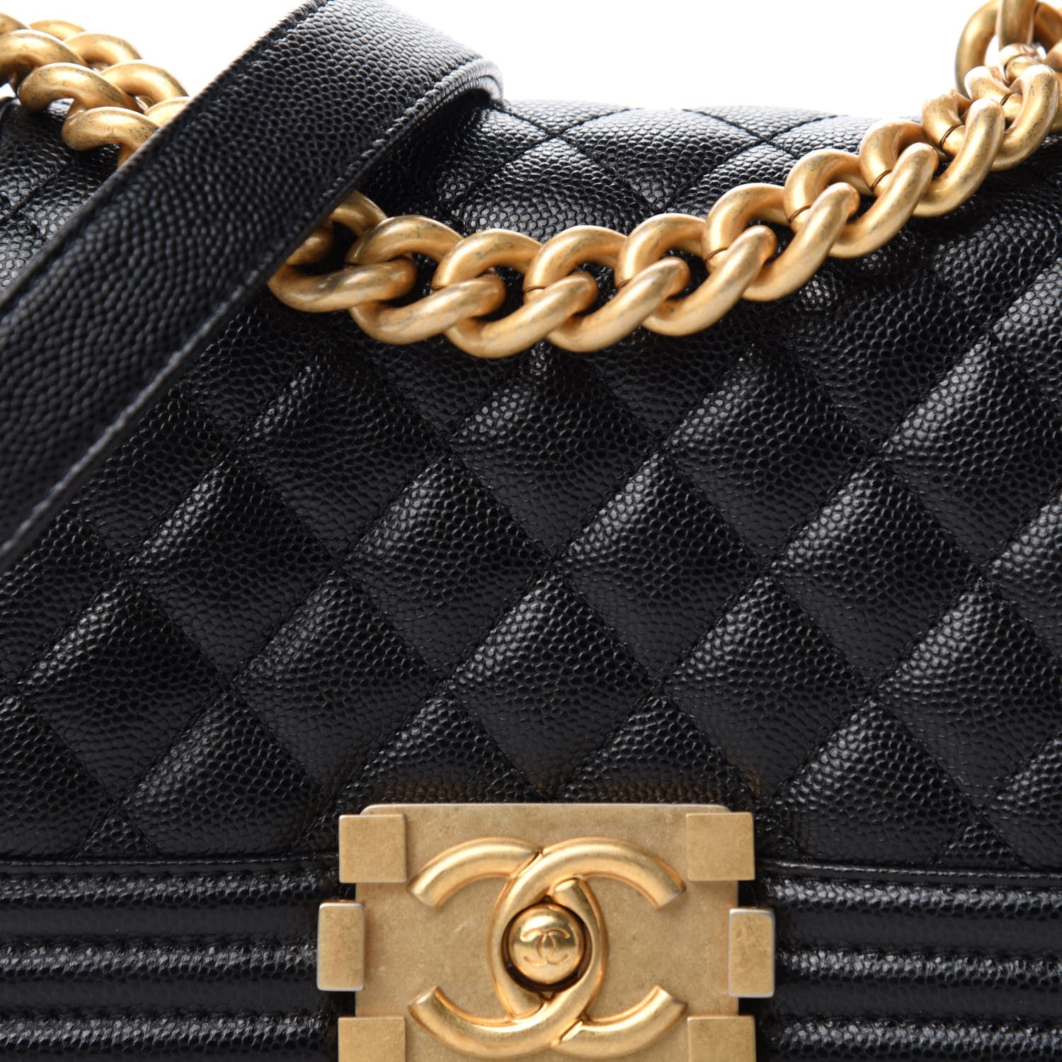 Chanel Caviar Quilted Small Boy Flap Black 10 of 11