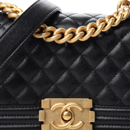 Chanel Caviar Quilted Small Boy Flap Black 10 of 11
