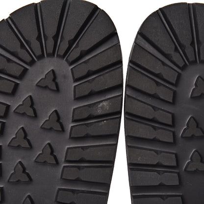 Gucci Rubber Web Mens Lug Sole Slide Sandals 10 Black Green Red 8 of 14