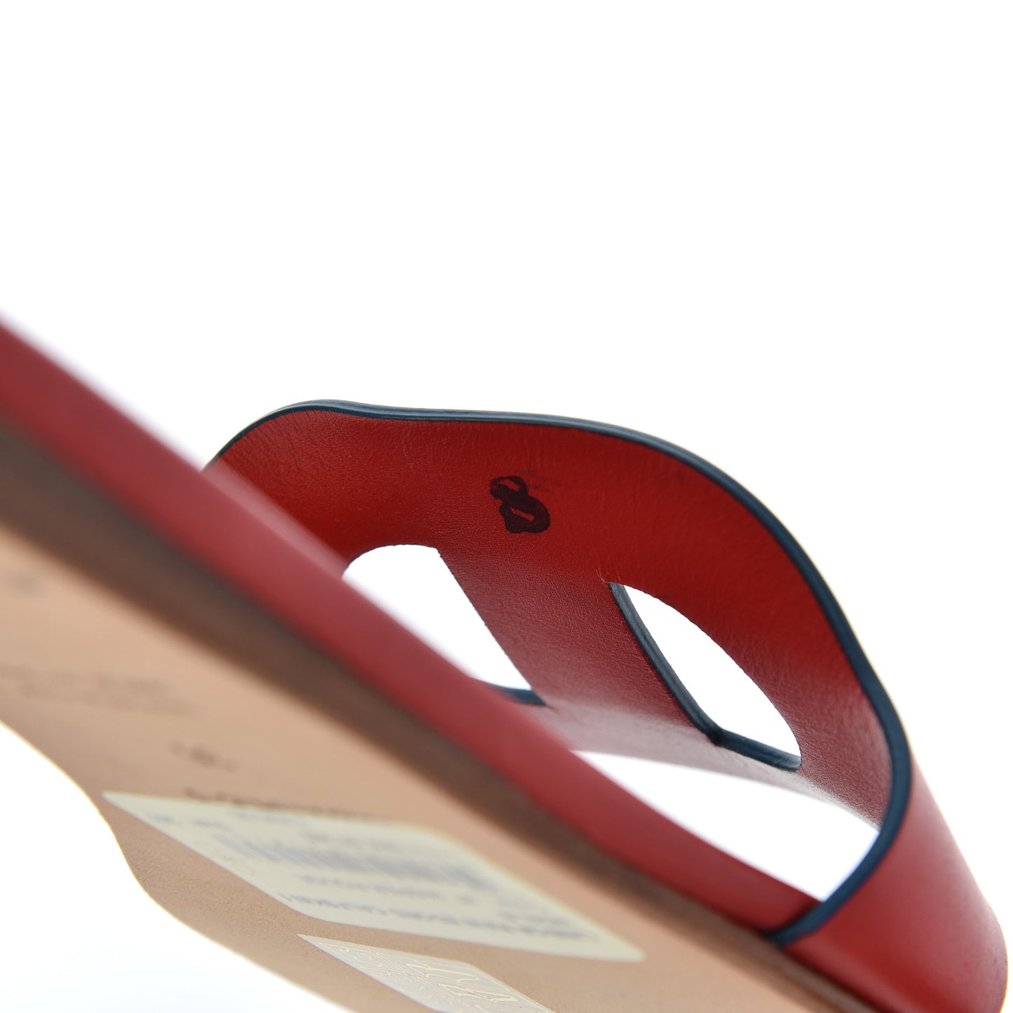 Calfskin Lisboa Sandals 36 Jasper Rouge