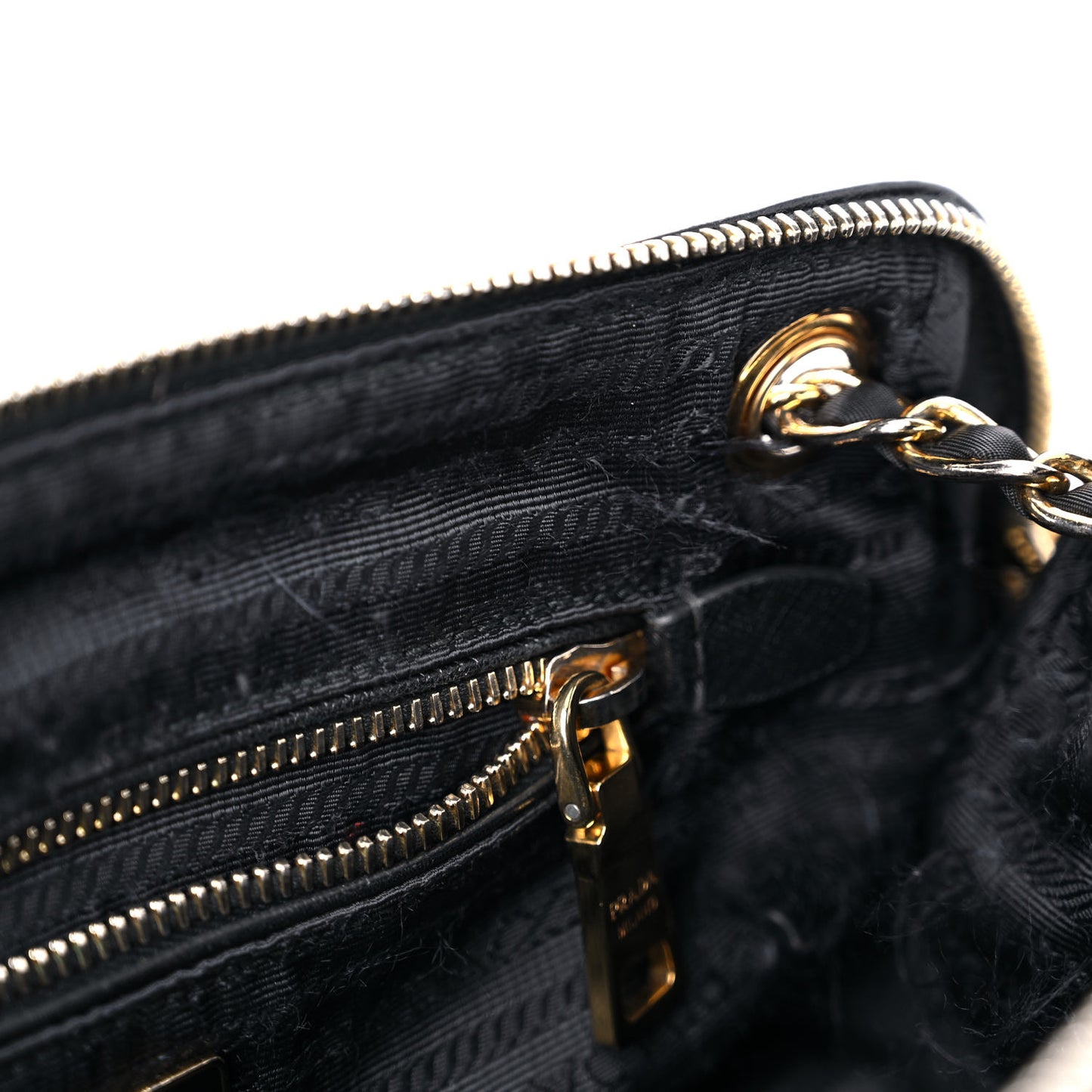 Nylon Tessuto Impuntu Quilted Flap Black