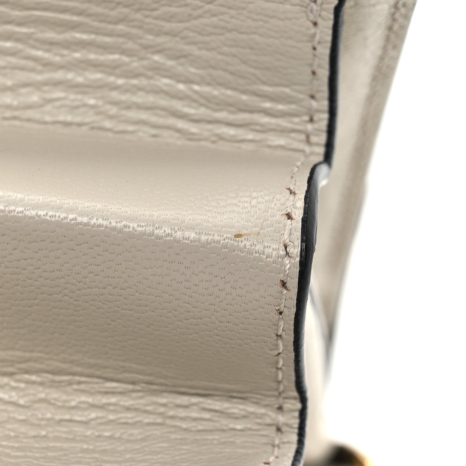 Gucci Calfskin Snakeskin Medium Ottilia Top Handle Bag  White Black 14 of 16