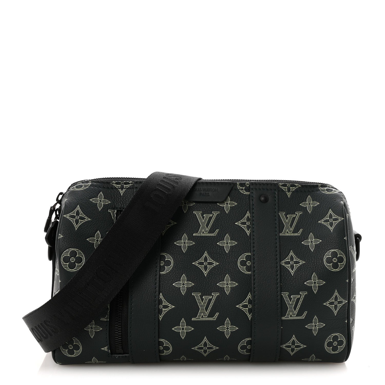 Louis Vuitton Monogram Shadow City Keepall Forest Green 1 of 9