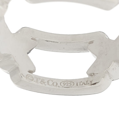 Tiffany Sterling Silver X Open Band Ring 49 4.75 4 of 4