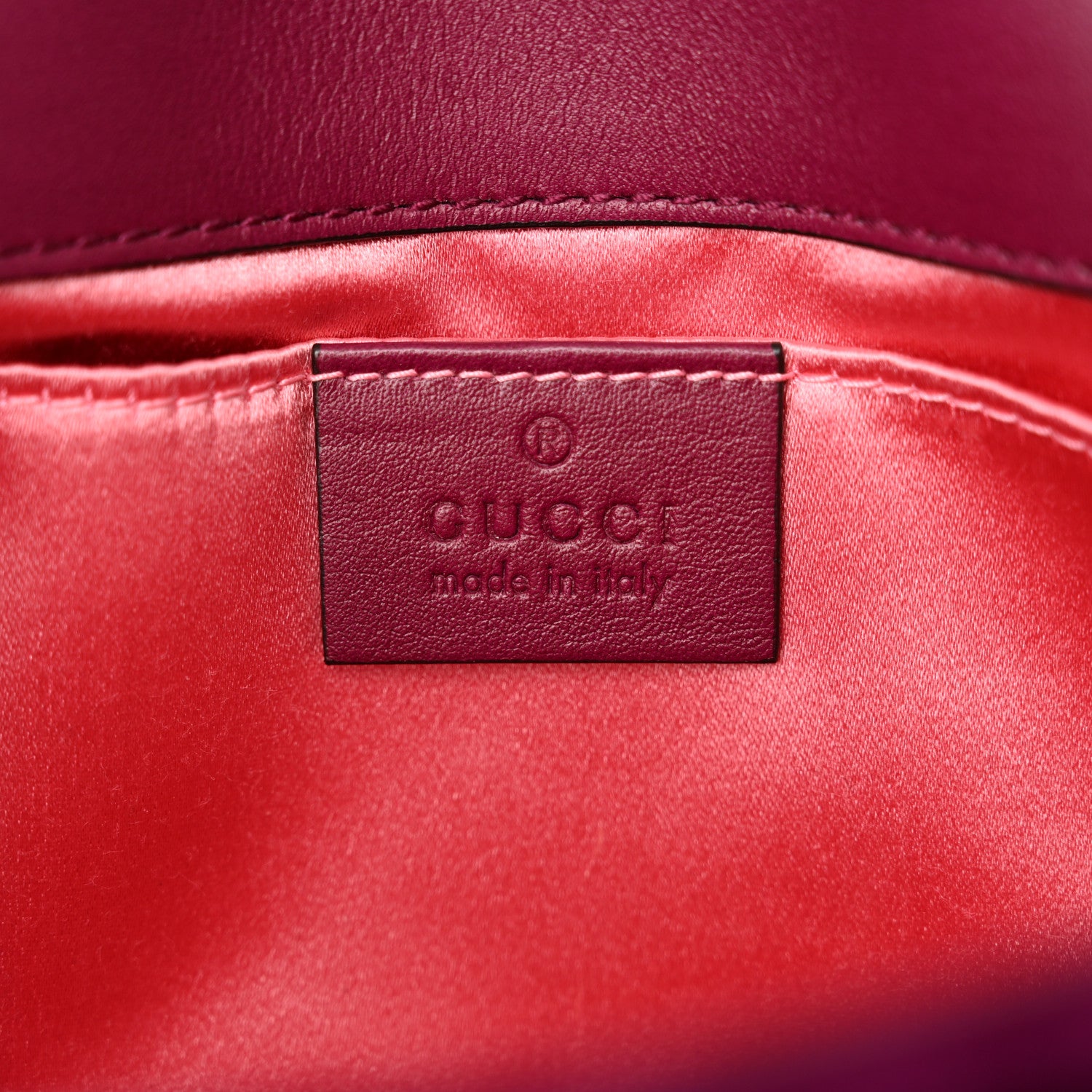 Gucci Velvet Matelasse Mini GG Marmont Shoulder Bag Fuchsia Violet Cyclamen 6 of 11