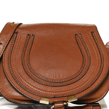 Chloe Calfskin Mini Marcie Round Crossbody Bag Tan 8 of 15