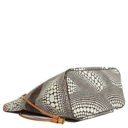 Louis Vuitton Monogram Kusama Waves Neverfull MM White 4 of 7