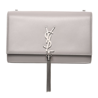 Saint Laurent Smooth Calfskin Medium Classic Monogram Kate Tassel Satchel Souris 1 of 7