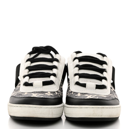 Louis Vuitton Denim Monogram Lous Sneakers 37.5 Gray 2 of 8