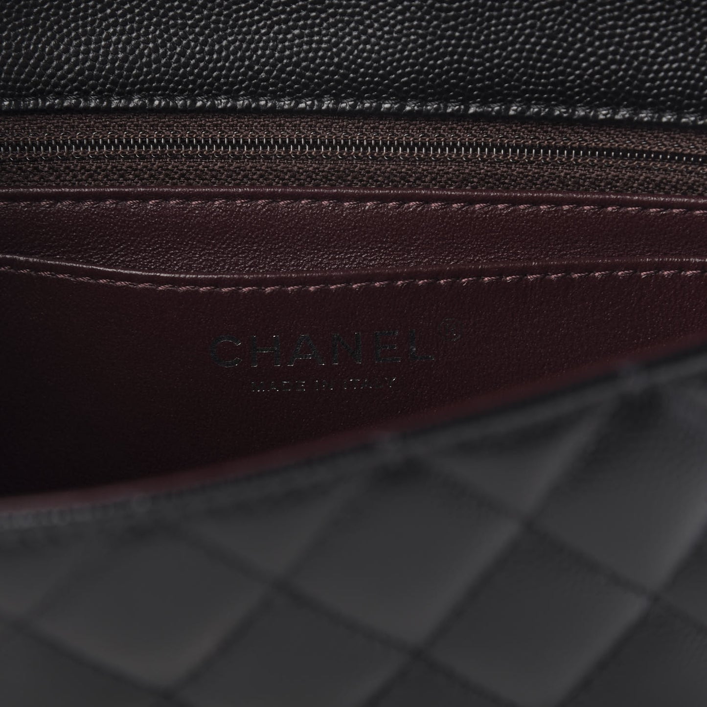 Caviar Quilted Mini Rectangular Flap Black