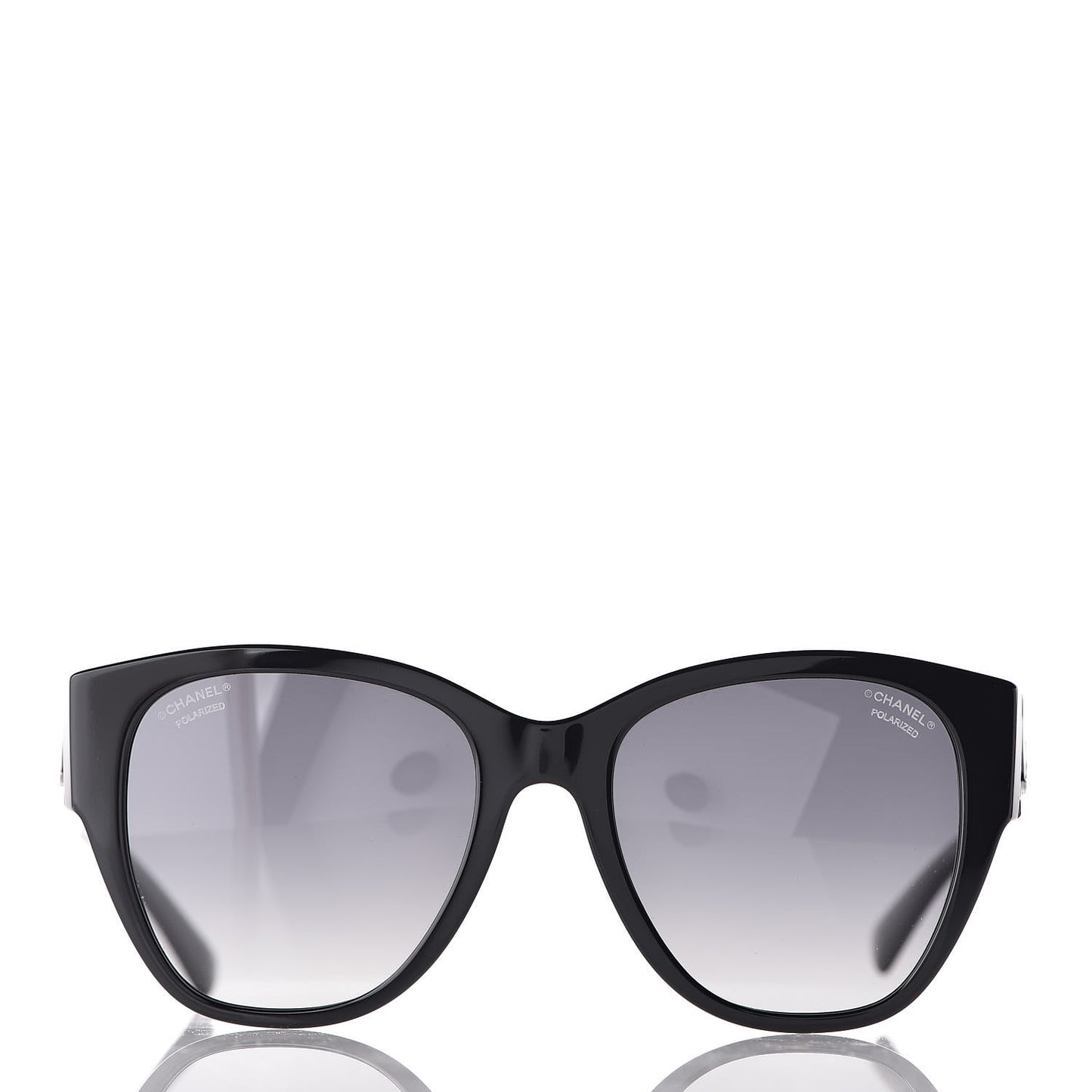 Acetate Polarized Butterfly CC Sunglasses 5412 Black